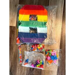 75pcs number 8 Rainbow Piñata